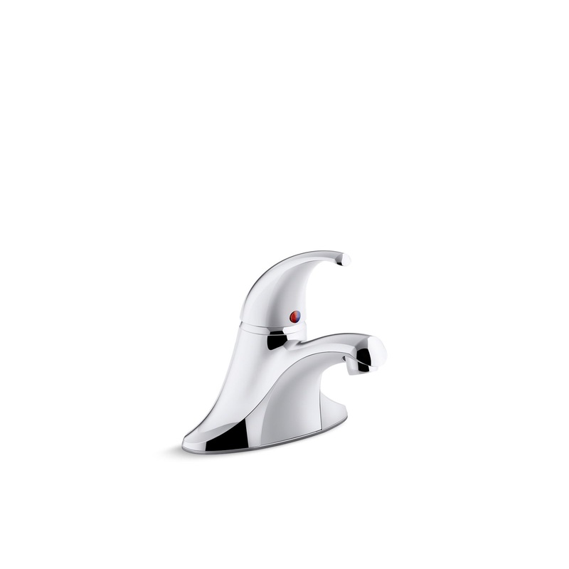 KOHLER K-15182-4DRA-CP Coralais Single-Handle Bathroom Sink Faucet, 1.2 Gpm, Project Pack In Polished Chrome