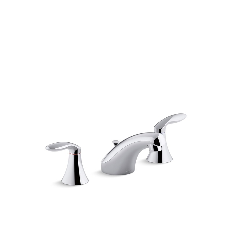 KOHLER K-15261-4RA-CP Coralais Widespread Bathroom Sink Faucet, 1.2 Gpm In Polished Chrome