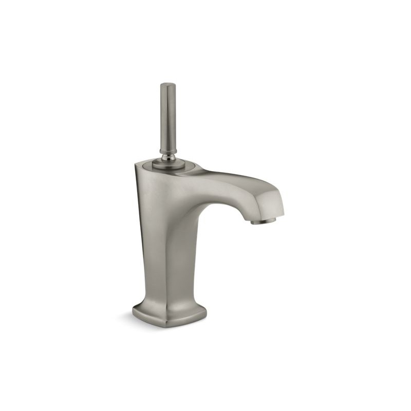 KOHLER K-16230-4-BN Margaux Single-hole bathroom sink faucet with 5-3/8" spout and lever handle