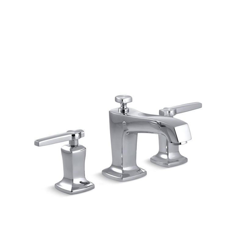 KOHLER K-16232-4-CP Margaux Widespread Bathroom Sink Faucet, 1.2 Gpm In Polished Chrome