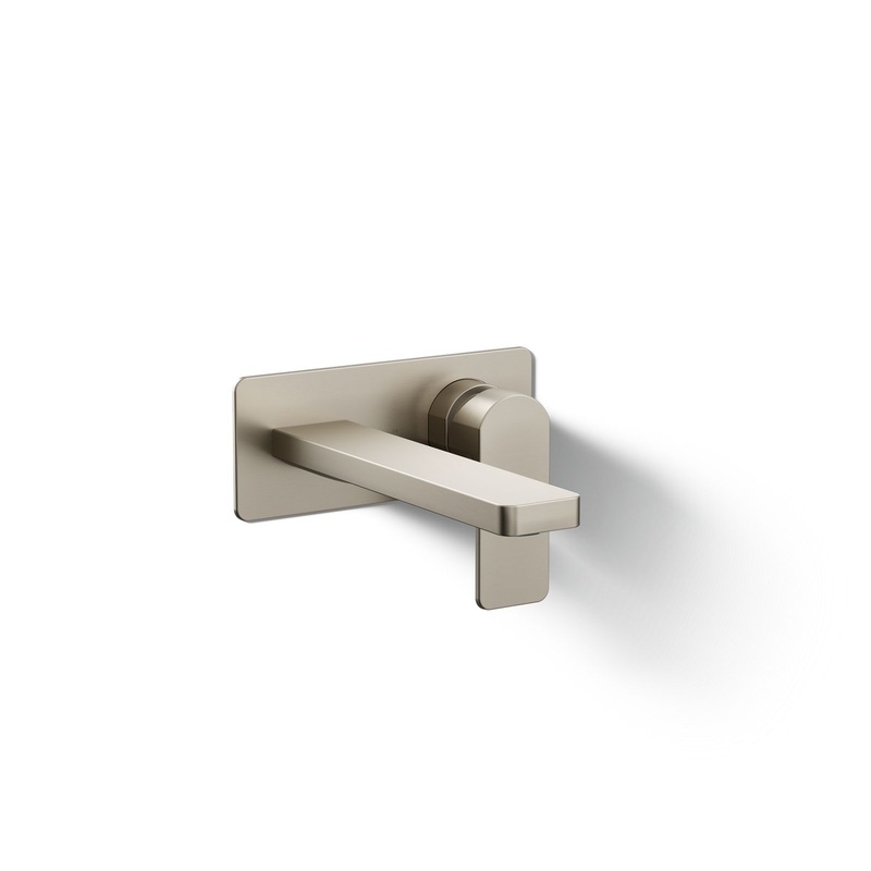 KOHLER K-22567-4-BN Parallel Wall-Mount Single-Handle Bathroom Sink Faucet, 1.2 Gpm In Vibrant Brushed Nickel