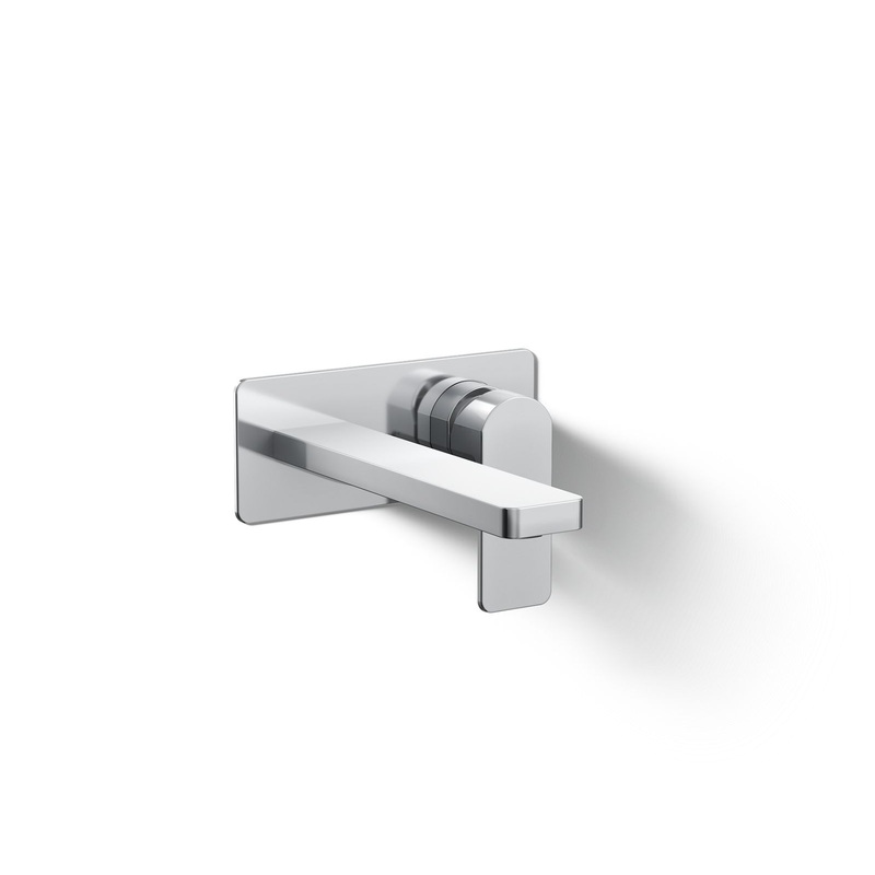 KOHLER K-22567-4-CP Parallel Wall-Mount Single-Handle Bathroom Sink Faucet, 1.2 Gpm In Polished Chrome