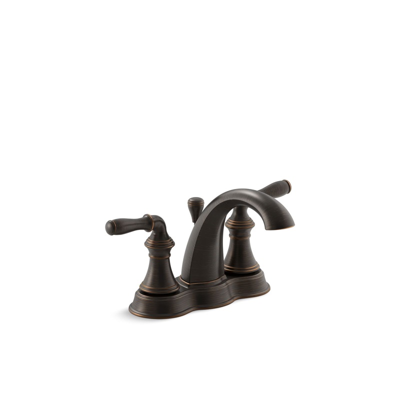 KOHLER K-393-N4-2BZ Devonshire Centerset Bathroom Sink Faucet, 1.2 Gpm In Oil-Rubbed Bronze