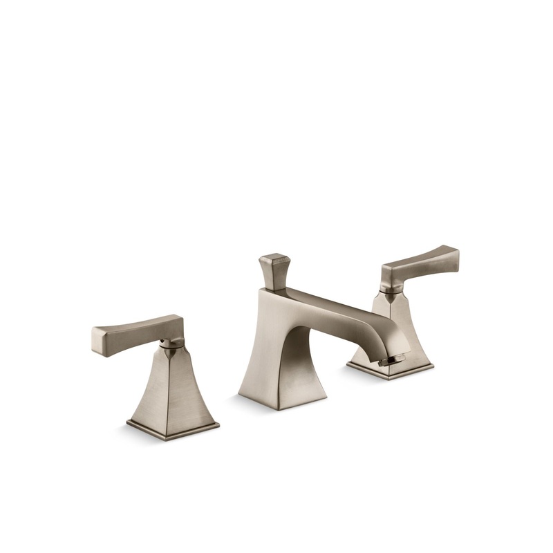 KOHLER K-454-4V-BV Memoirs Stately Widespread Bathroom Sink Faucet, 1.2 Gpm In Vibrant Brushed Bronze