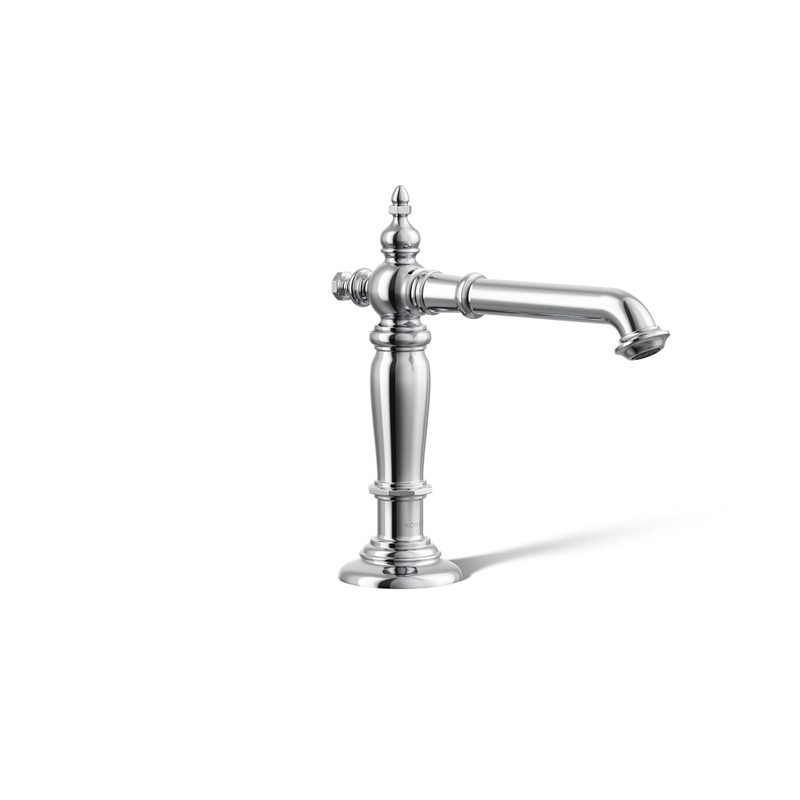 KOHLER K-72760-CP Artifacts Bathroom Sink Faucet Spout With Column Design, 1.2 Gpm In Polished Chrome