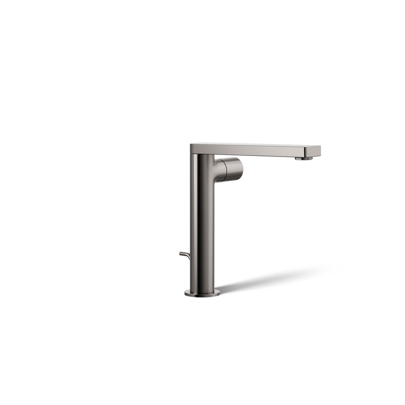 KOHLER K-73159-7-TT Composed Tall Single-Handle Bathroom Sink Faucet With Cylindrical Handle, 1.2 Gpm In Vibrant Titanium