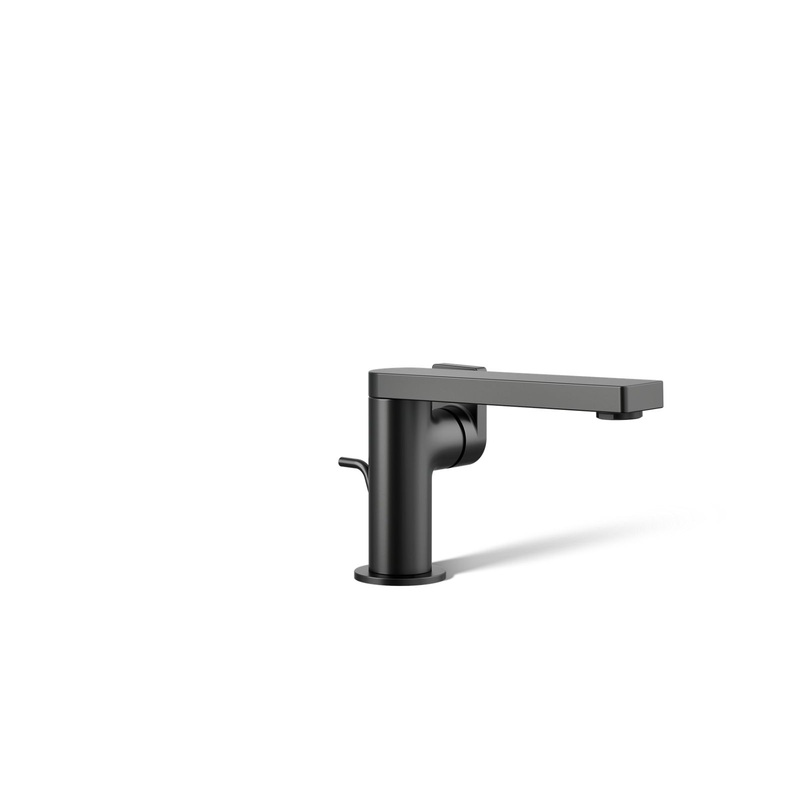 KOHLER K-73167-4-BL Composed Single-Handle Bathroom Sink Faucet With Lever Handle, 1.2 Gpm In Matte Black
