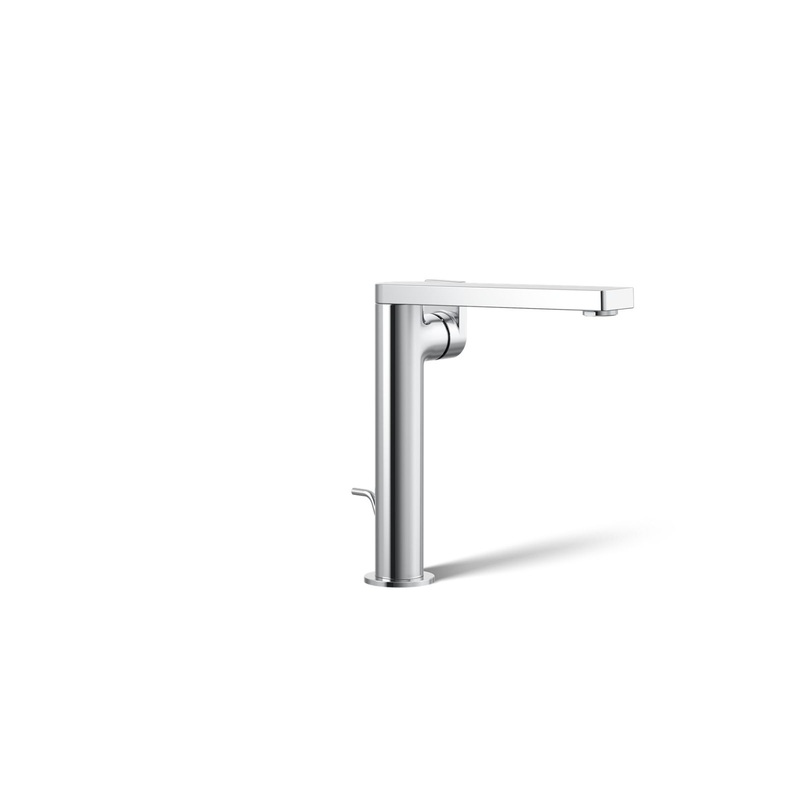KOHLER K-73168-4-CP Composed Tall Single-Handle Bathroom Sink Faucet With Lever Handle, 1.2 Gpm In Polished Chrome