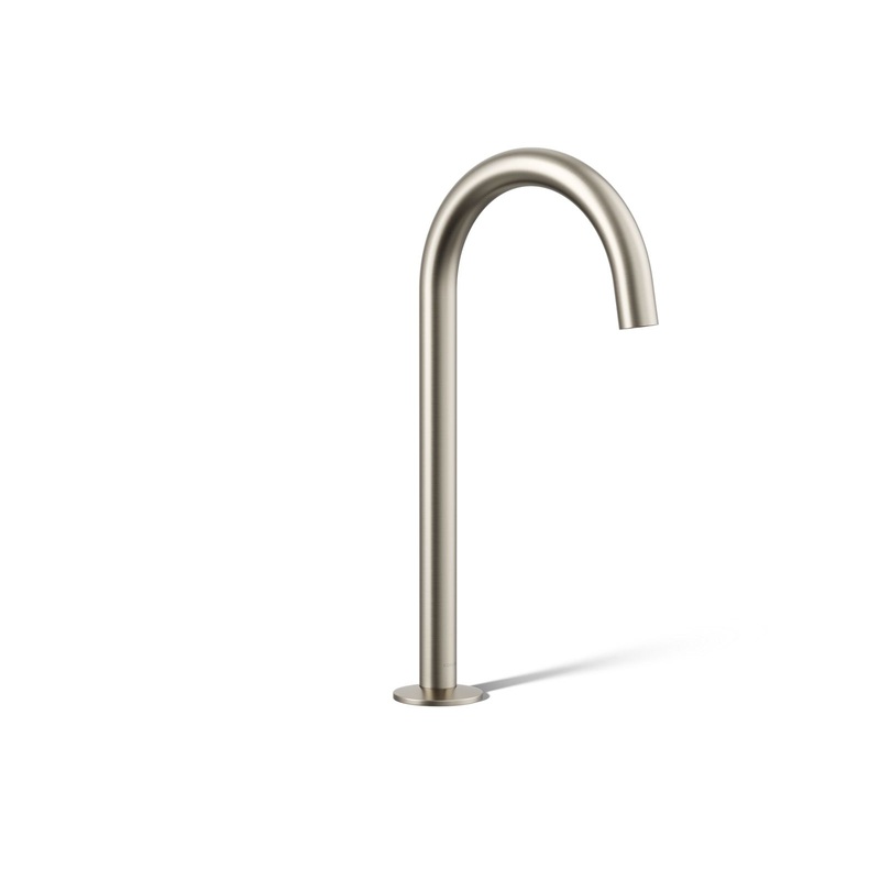 KOHLER K-77965-BN Components Bathroom Sink Faucet Spout With Tube Design, 1.2 Gpm In Vibrant Brushed Nickel