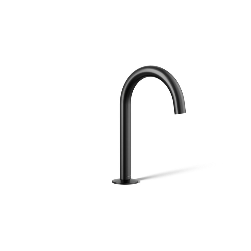 KOHLER K-77967-BL Components Bathroom Sink Faucet Spout With Tube Design, 1.2 Gpm In Matte Black
