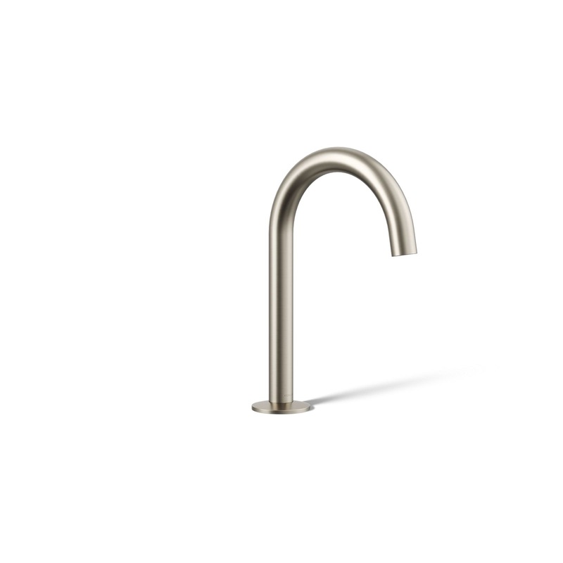 KOHLER K-77967-BN Components Bathroom Sink Faucet Spout With Tube Design, 1.2 Gpm In Vibrant Brushed Nickel