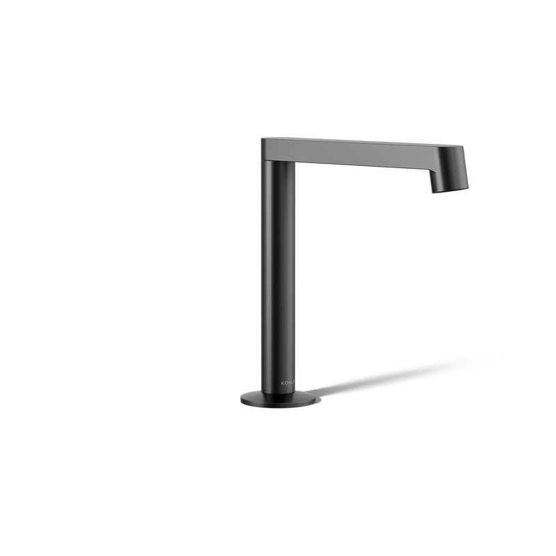 KOHLER K-77969-BL Components Bathroom Sink Faucet Spout With Row Design, 1.2 Gpm In Matte Black