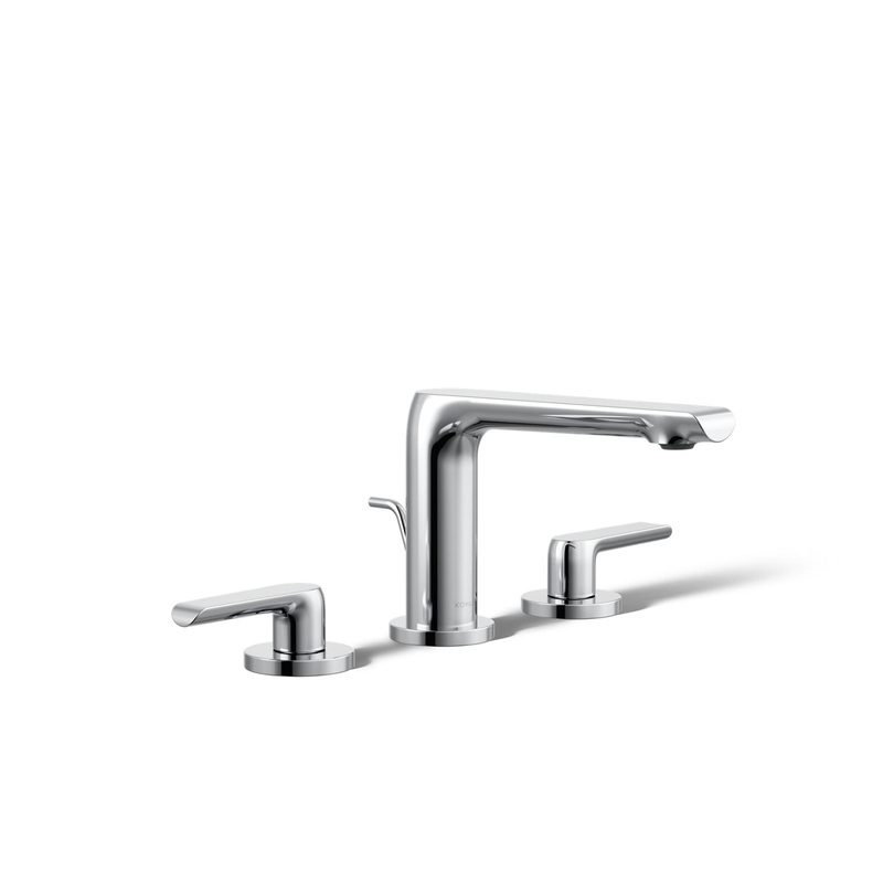 KOHLER K-97352-4-CP Avid Widespread Bathroom Sink Faucet, 1.2 Gpm In Polished Chrome