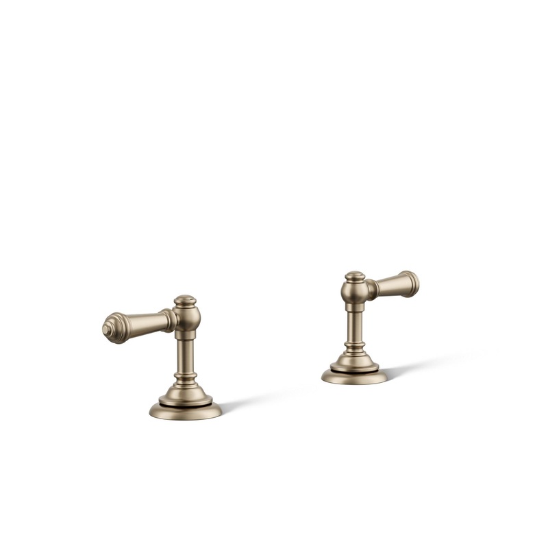 KOHLER K-98068-4-BV Artifacts Lever Bathroom Sink Faucet Handles In Vibrant Brushed Bronze