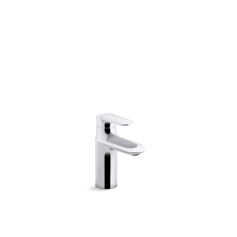 KOHLER K-98827-4-CP Kumin Single-Handle Bathroom Sink Faucet In Polished Chrome