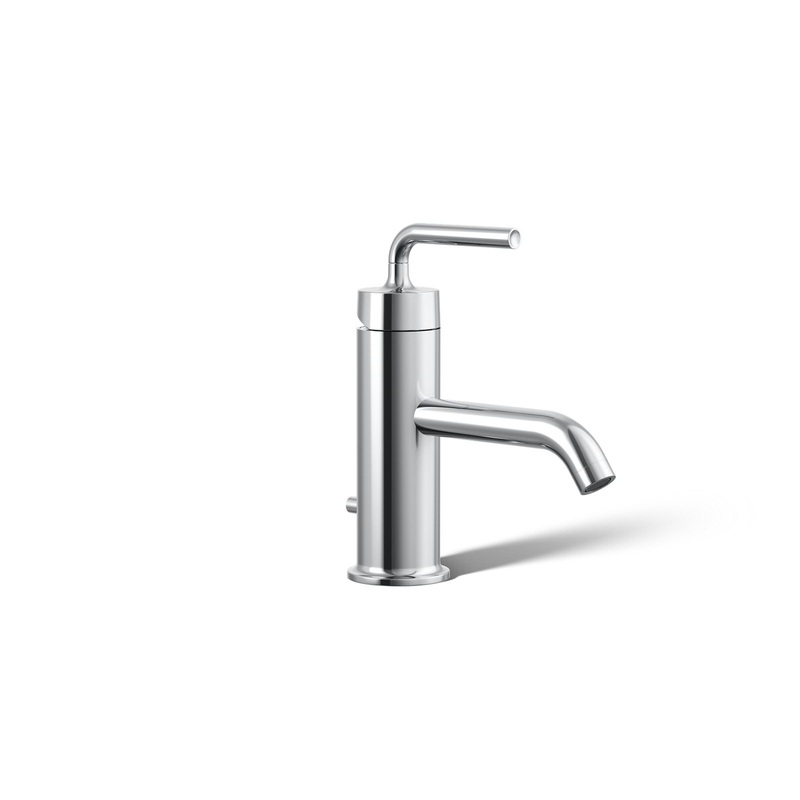KOHLER K-14402-4A-CP Purist Single-Handle Bathroom Sink Faucet With Straight Lever Handle, 1.2 Gpm In Polished Chrome
