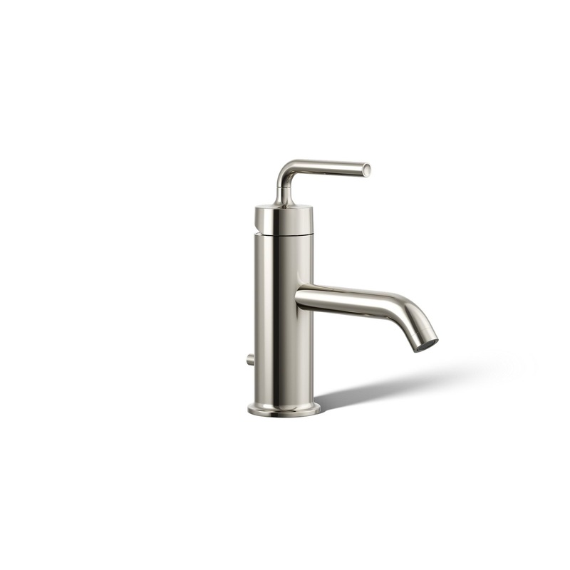 KOHLER K-14402-4A-SN Purist Single-Handle Bathroom Sink Faucet With Straight Lever Handle, 1.2 Gpm In Vibrant Polished Nickel