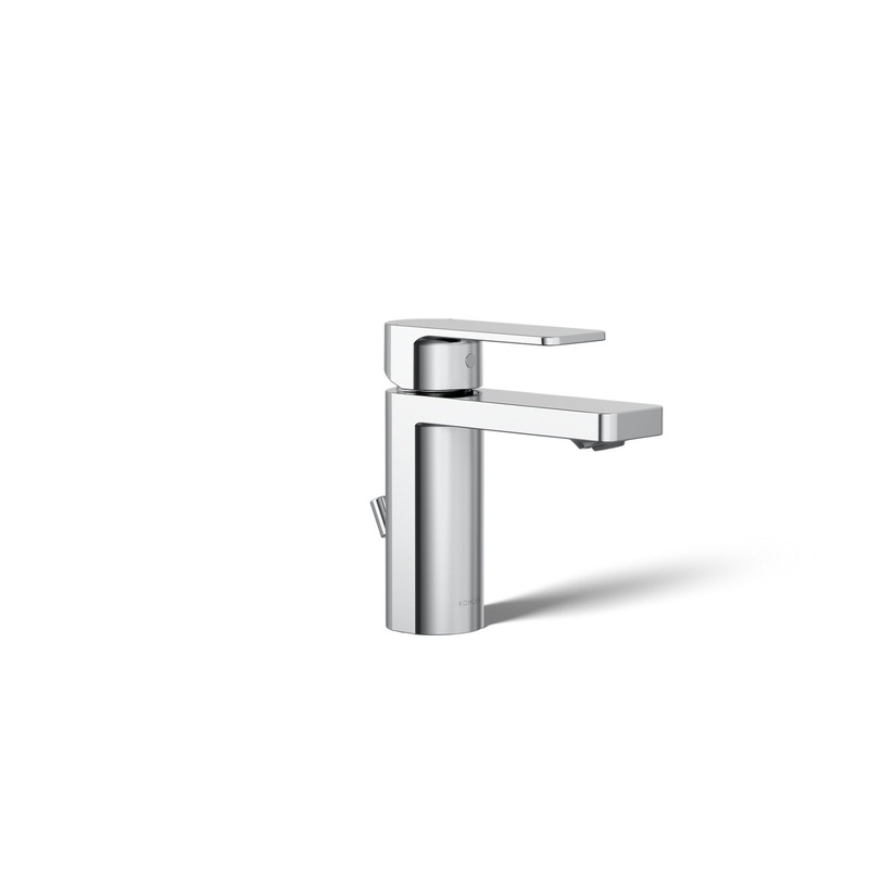 KOHLER K-23472-4-CP Parallel Single-Handle Bathroom Sink Faucet, 1.2 Gpm In Polished Chrome