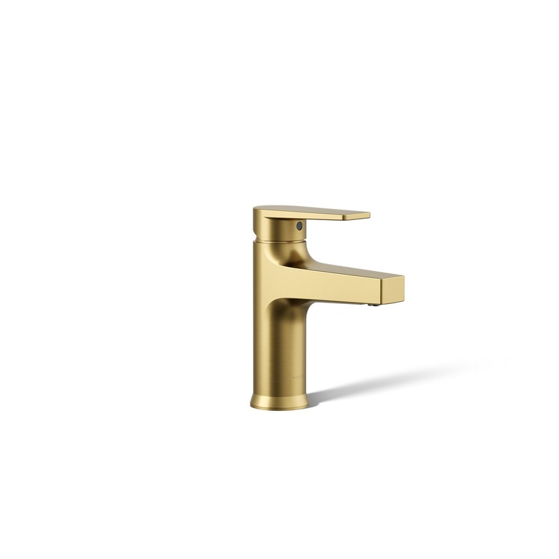 KOHLER K-74013-4-2MB Taut Single-Handle Bathroom Sink Faucet, 1.2 Gpm In Vibrant Brushed Moderne Brass