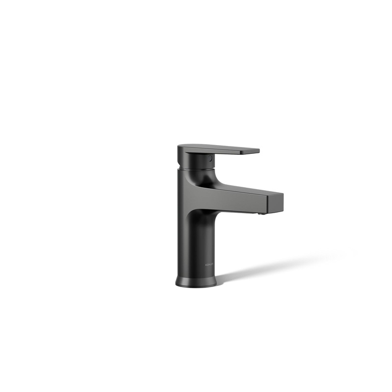 KOHLER K-74013-4-BL Taut Single-Handle Bathroom Sink Faucet, 1.2 Gpm In Matte Black