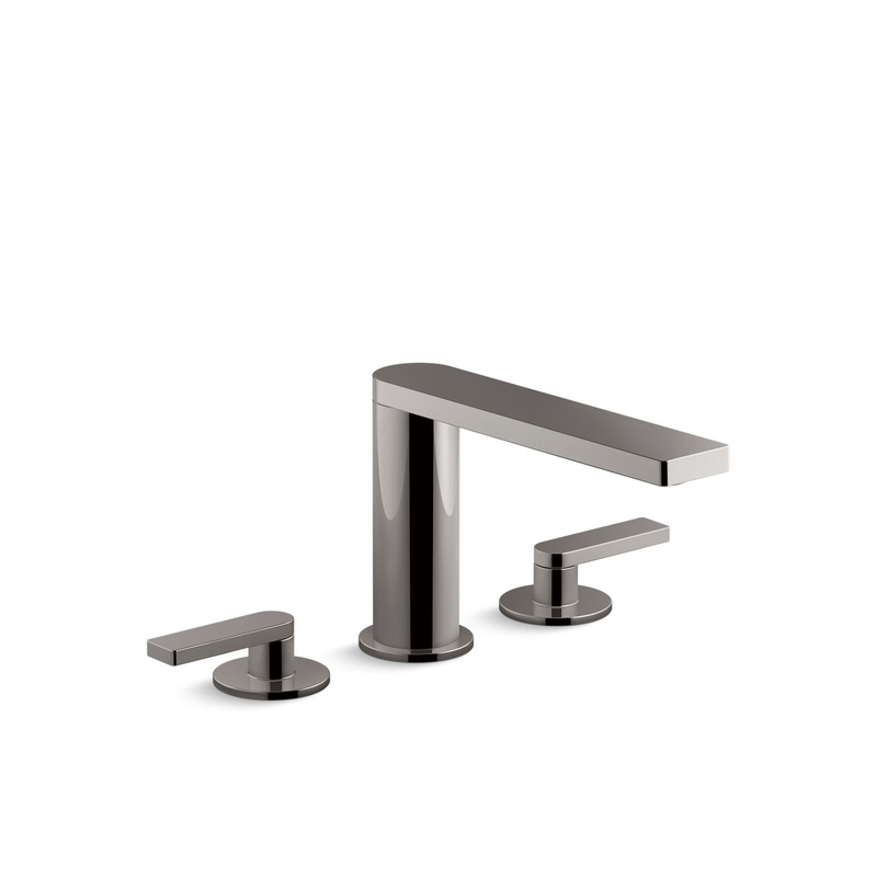 KOHLER K-73081-4-TT Composed Deck-Mount Bath Faucet With Lever Handles In Vibrant Titanium