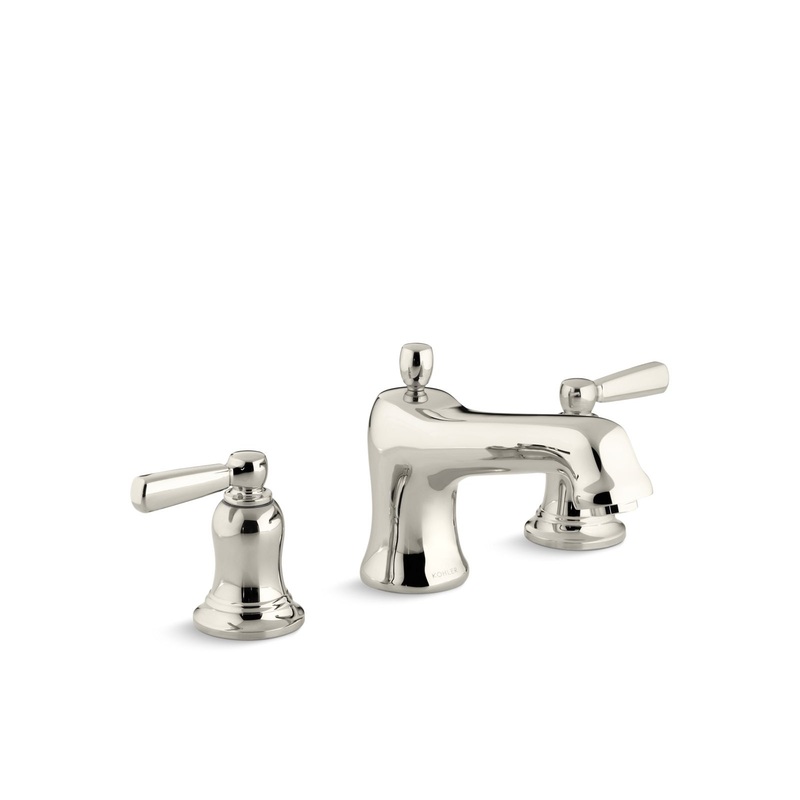 KOHLER K-T10592-4-SN Bancroft Deck-Mount Bath Faucet Trim With Diverter In Vibrant Polished Nickel