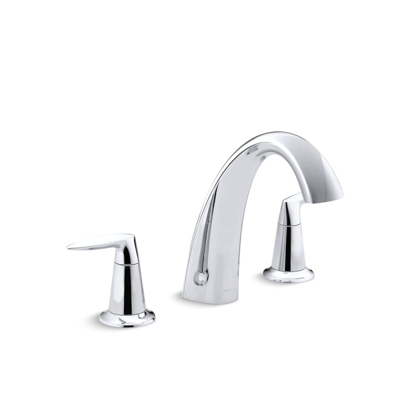 KOHLER K-T45115-4-CP Alteo Deck-Mount Bath Faucet Trim In Polished Chrome