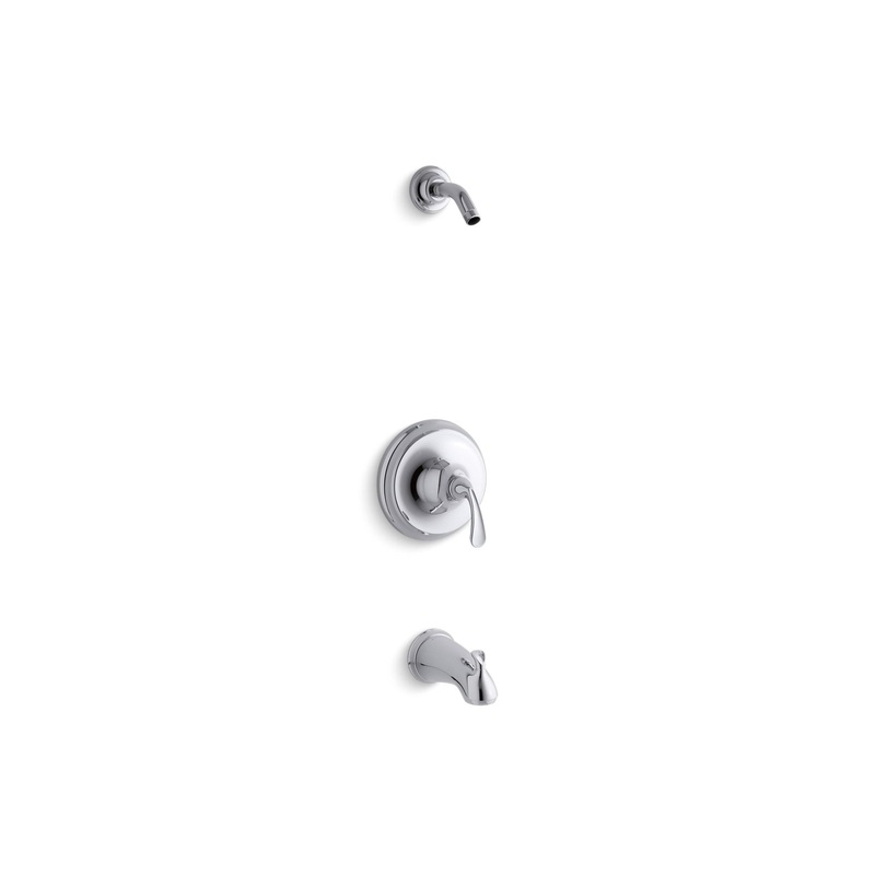 KOHLER K-TLS10275-4-CP Forte Rite-Temp Bath And Shower Trim Kit, Without Showerhead In Polished Chrome
