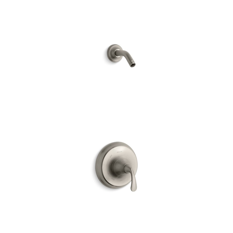 KOHLER K-TLS10276-4-BN Forte Rite-Temp Shower Trim Kit, Without Showerhead In Vibrant Brushed Nickel