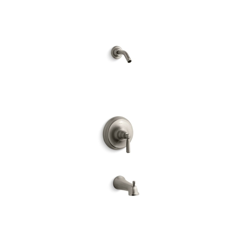 KOHLER K-TLS10582-4-BN Bancroft Rite-Temp Bath And Shower Trim Kit, Without Showerhead In Vibrant Brushed Nickel
