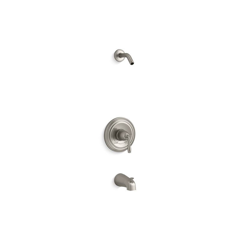 KOHLER K-TLS395-4S-BN Devonshire Rite-Temp Bath And Shower Trim Kit, Without Showerhead In Vibrant Brushed Nickel