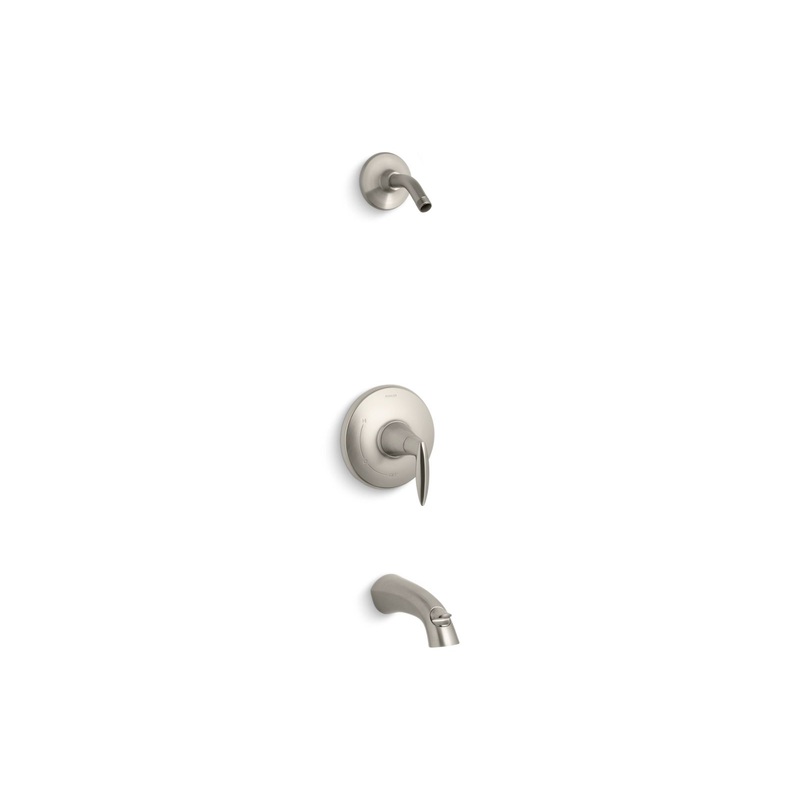 KOHLER K-TLS45104-4-BN Alteo Rite-Temp Bath And Shower Trim Kit, Without Showerhead In Vibrant Brushed Nickel