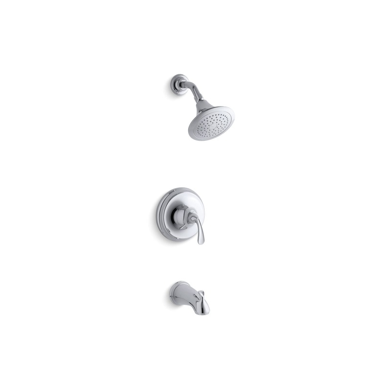 KOHLER K-TS10274-4-CP Forte Rite-Temp Bath And Shower Trim Kit, 2.5 Gpm, Npt Spout In Polished Chrome