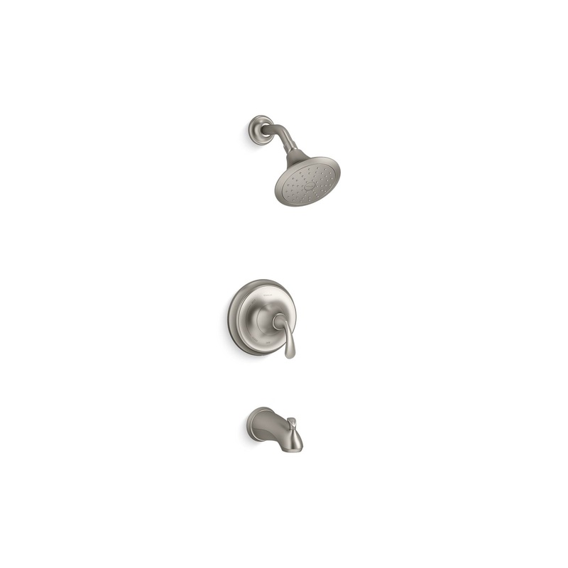 KOHLER K-TS10274-4G-BN Forte Rite-Temp Bath And Shower Trim Kit, 1.75 Gpm, Nptspout In Vibrant Brushed Nickel