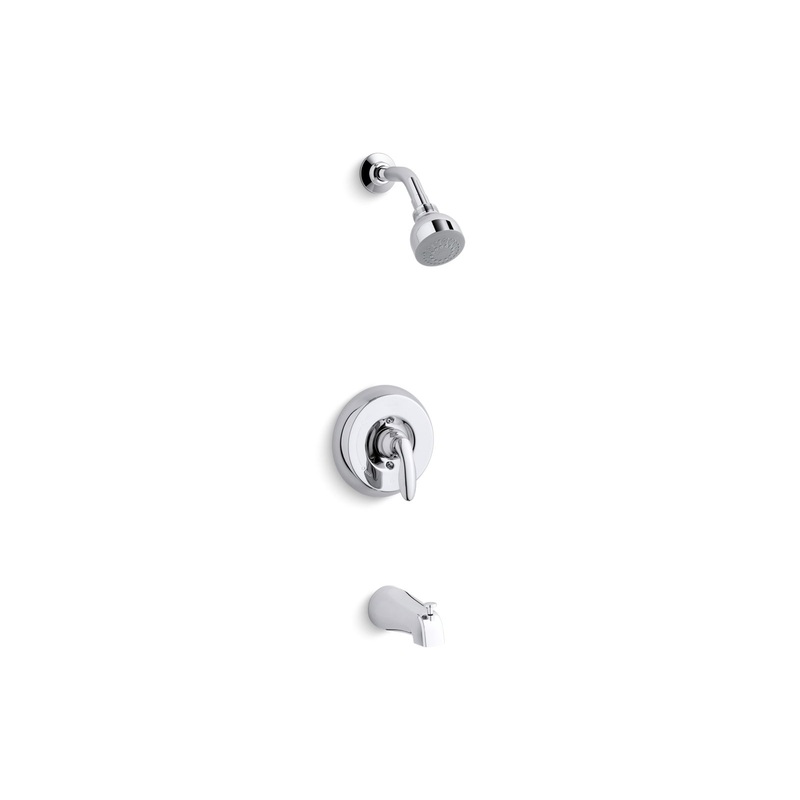 KOHLER K-TS15601-4H-CP Coralais Rite-Temp Bath And Shower Trim Kit, 1.5 Gpm, Npt Spout In Polished Chrome