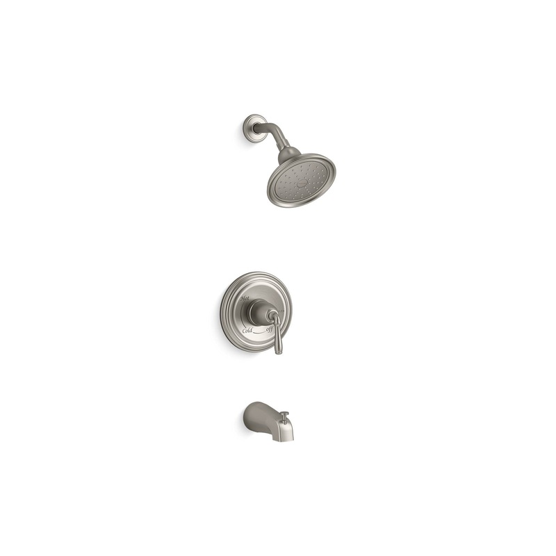 KOHLER K-TS395-4G-BN Devonshire Rite-Temp Bath And Shower Trim Kit, 1.75 Gpm, Npt Spout In Vibrant Brushed Nickel