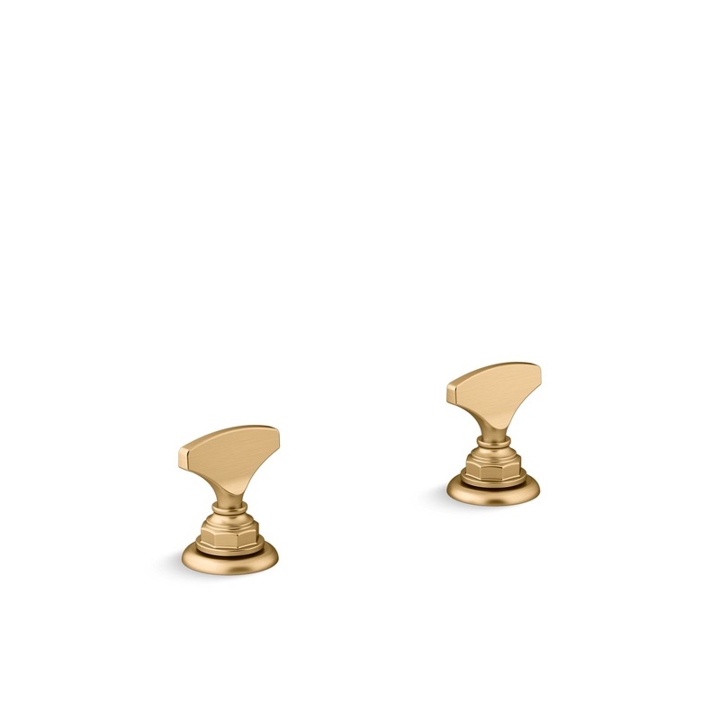KOHLER K-98068-6-2MB Artifacts T-Handle Bathroom Sink Faucet Handles In Vibrant Brushed Moderne Brass