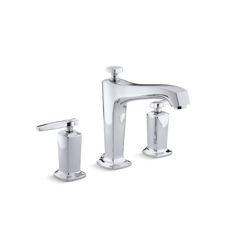 KOHLER K-T16236-4-CP Margaux Deck-Mount Bath Faucet Trim With Diverter In Polished Chrome