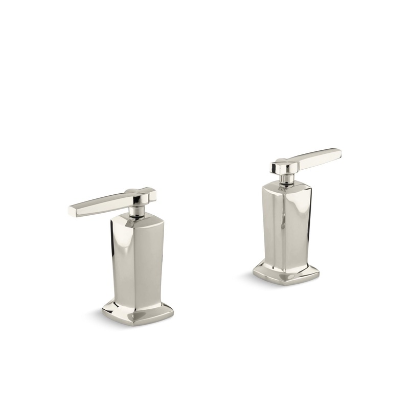 KOHLER K-T16248-4-SN Margaux Deck-Mount Bath Faucet Handle Trim With Lever Design In Vibrant Polished Nickel