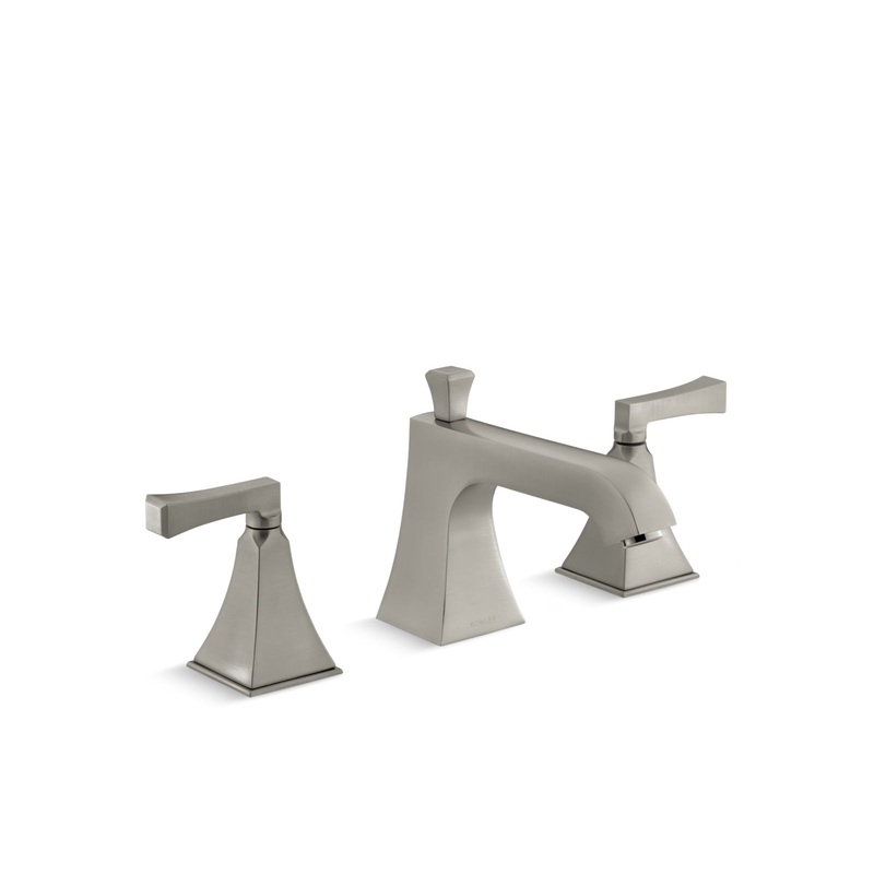 KOHLER K-T428-4V-BN Memoirs Stately Deck-Mount Bath Faucet Trim With Diverter In Vibrant Brushed Nickel