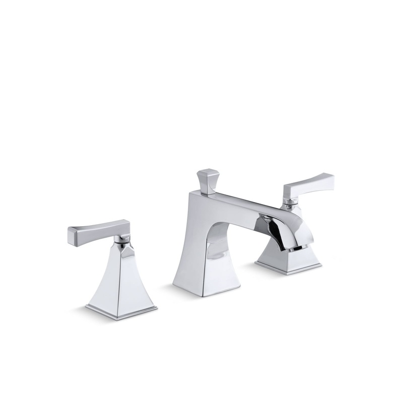 KOHLER K-T428-4V-CP Memoirs Stately Deck-Mount Bath Faucet Trim With Diverter In Polished Chrome