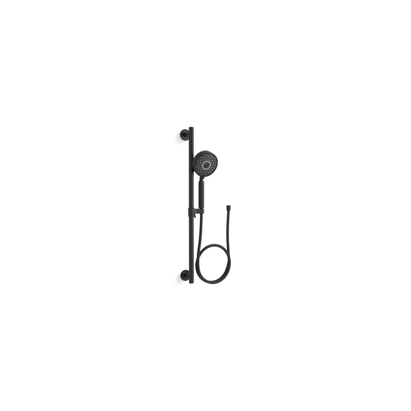 KOHLER K-22178-BL Purist 28" Four-Function Handshower Kit, 2.5 Gpm In Matte Black
