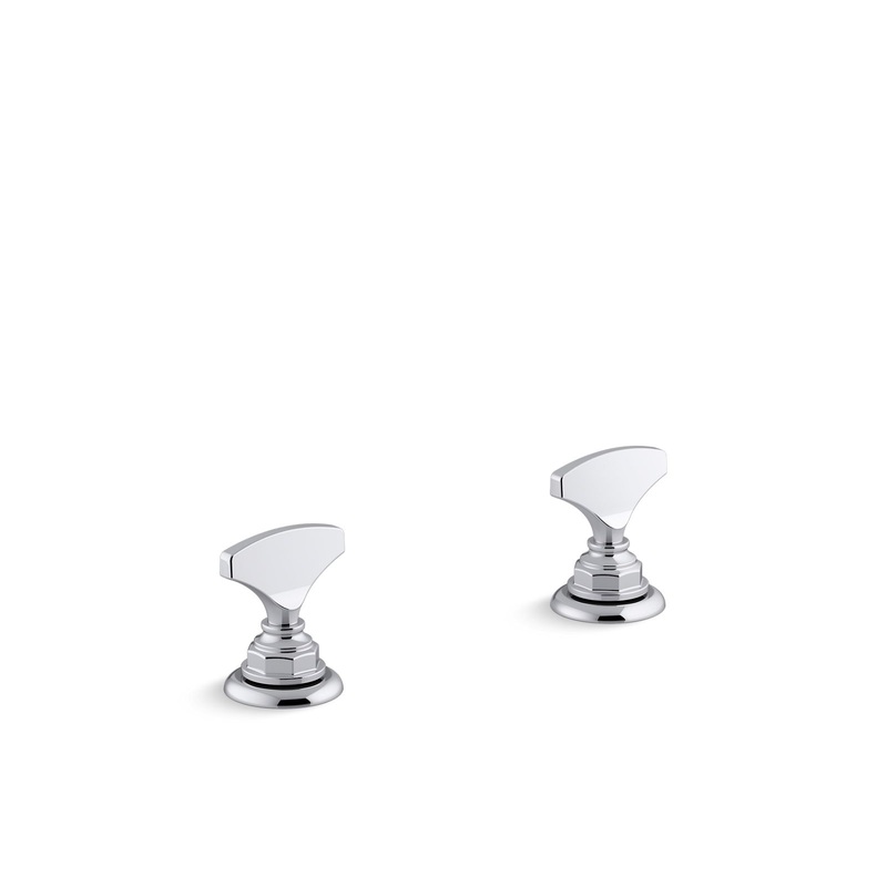 KOHLER K-98068-6-CP Artifacts T-Handle Bathroom Sink Faucet Handles In Polished Chrome