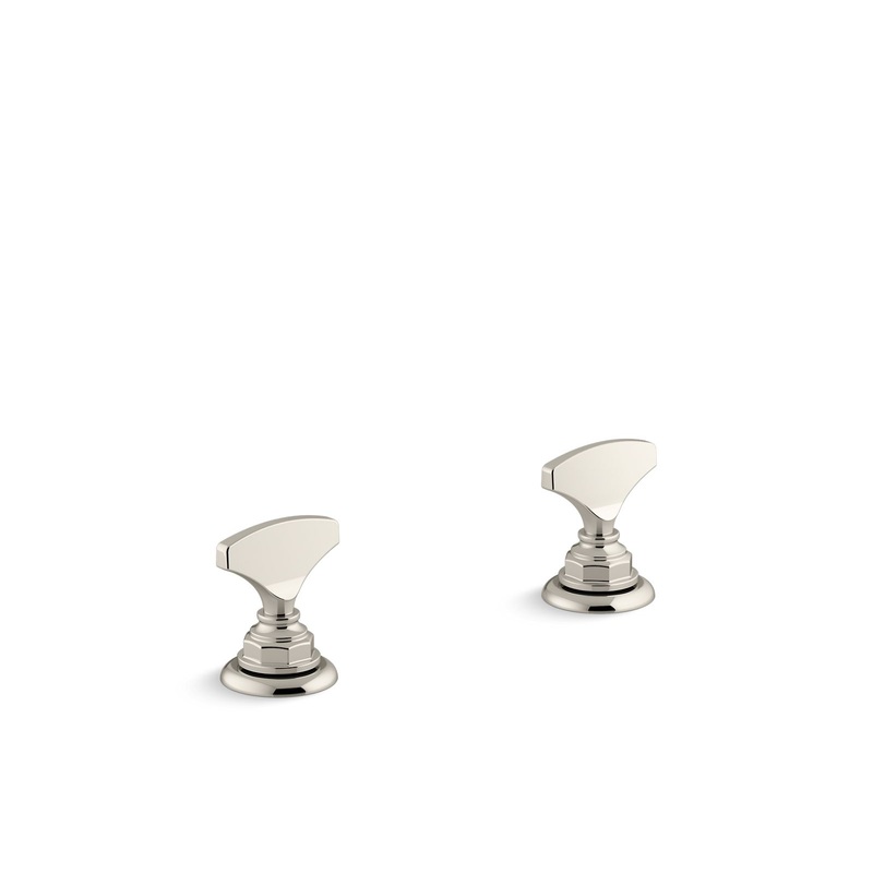 KOHLER K-98068-6-SN Artifacts T-Handle Bathroom Sink Faucet Handles In Vibrant Polished Nickel
