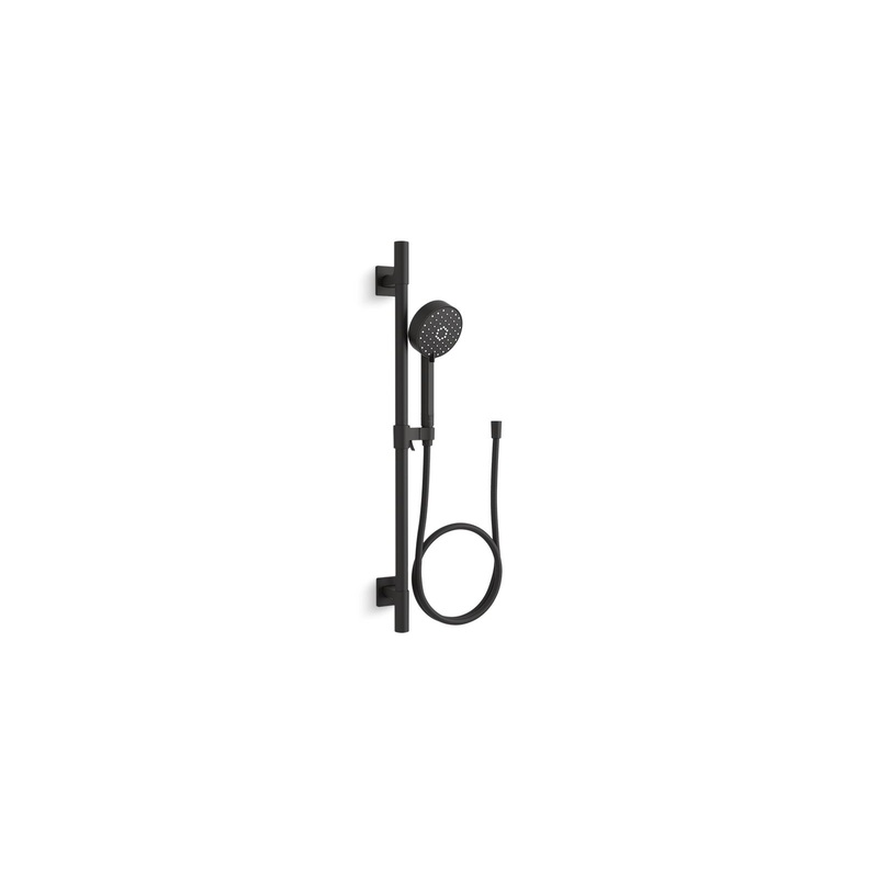 KOHLER K-99242-G-BL Awaken G110 24" Deluxe Three-Function Handshower Kit, 1.75 Gpm In Matte Black