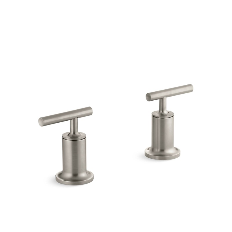 KOHLER K-T14429-4-BN Purist Deck- Or Wall-Mount Bath Faucet Handle Trim With Lever Design In Vibrant Brushed Nickel