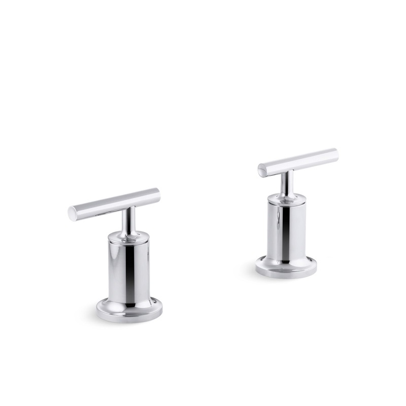 KOHLER K-T14429-4-CP Purist Deck- Or Wall-Mount Bath Faucet Handle Trim With Lever Design In Polished Chrome