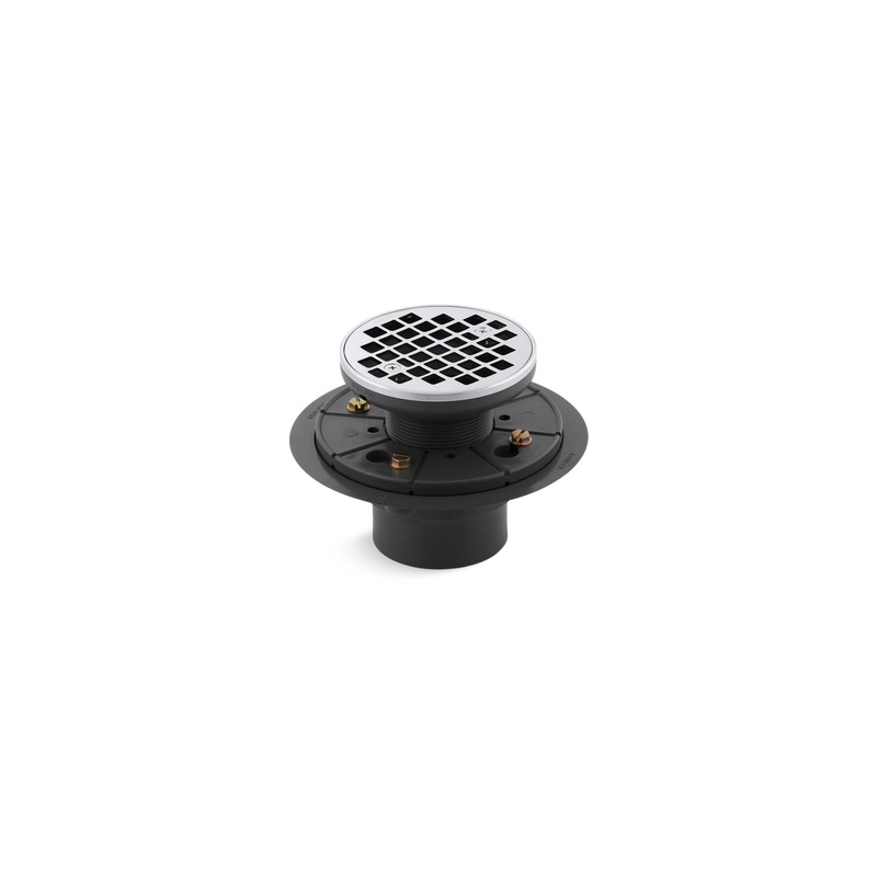 KOHLER K-9135-CP Clearflo Round Design Tile-In Shower Drain In Polished Chrome