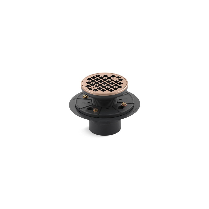 KOHLER K-9135-RGD Clearflo Round Design Tile-In Shower Drain In Vibrant Rose Gold