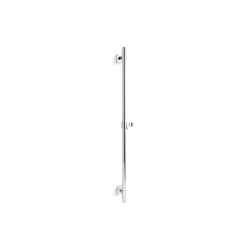 KOHLER K-98344-CP Awaken 36" Deluxe Slidebar With Integrated Water Supply In Polished Chrome